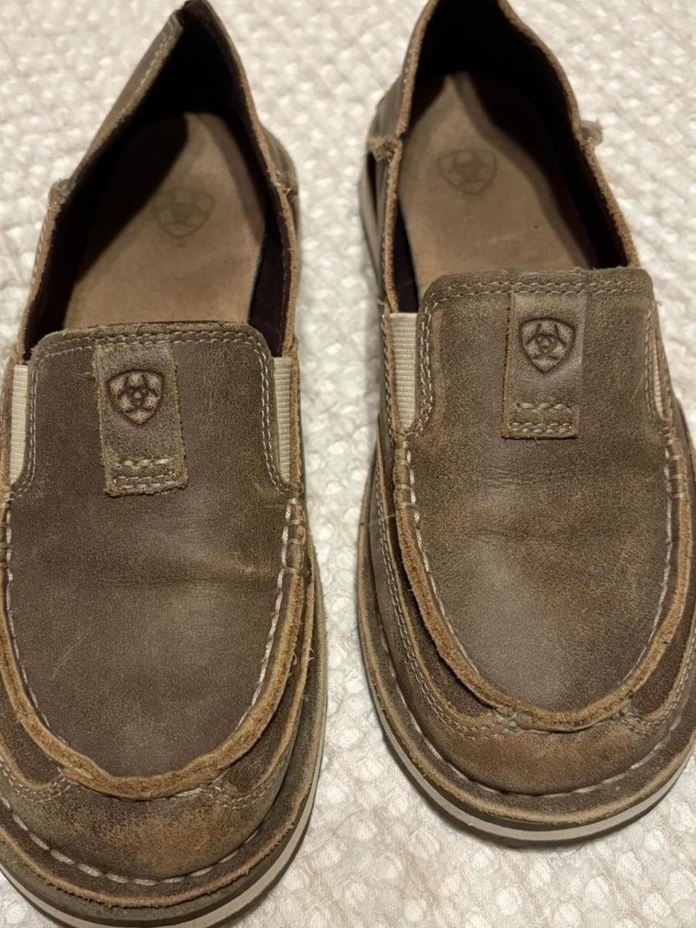Ariat Brown Leather Slip-On Loafers Sz 6.5B